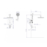 Душевой комплект встраиваемый с изливом BELBAGNO DELTA DEL2.0-VDSET-IN